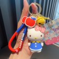 thumbnail image 1 of Llavero con colgante de cámara de proyección de dibujos animados de Sanrio con forma de perro de orejas grandes de peluche para mujer, 1 of 6