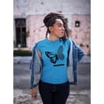 thumbnail image 2 of Butterfly W Leopard Print T-Shirt Women -Image by Shutterstock, Female 3X-Large, 2 of 4