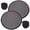 Black, variant on NIAIZEK 2-Pack Foldable Round Hand Fans, Portable Handheld Cooling Fans for , Home, Office, Outdoor, Travel Use (9.84x9.84x0.08in)
