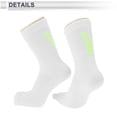 thumbnail image 4 of Calcetines de ciclismo Unique Bargains, secado rápido, absorbentes de sudor, anti-fricción, blancos, tamaño L, 1 par, letras luminosas V, 4 of 6