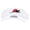 White, variant on Pool Player Embroidered Brushed Sports Visor - White OSFM