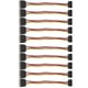thumbnail image 2 of Cable de alimentación SATA de 10 Uds. Cable de extensión de codo SSD HDD macho a hembra de 15 pines con metralla para transmisión de datos, 2 of 8