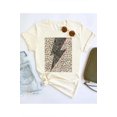 thumbnail image 4 of LEOPARD LIGHTNING GRAPHIC PLUS SIZE TEE / T-SHIRT, 4 of 5