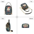 thumbnail image 3 of FORMRS Crossbody Bag for Women Shoulder Cell Phone Purse with Zipper, Blue Christmas Santa, 3 of 7