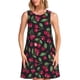 thumbnail image 1 of Balery Ripe Red Cherry Vestidos de verano para mujer con estampado: vestido holgado sin mangas, vestido playero informal y cómodo para días calurosos., 1 of 7