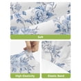 thumbnail image 4 of Blue White Flowers Bar Stool Covers Set of 2, Spring Summer Floral Botanical Stretch Washable Bar Chair Covers with Backs, Removable Pub Counter Height Chair Cover for Kitchen Dining Room Cafe, 4 of 7