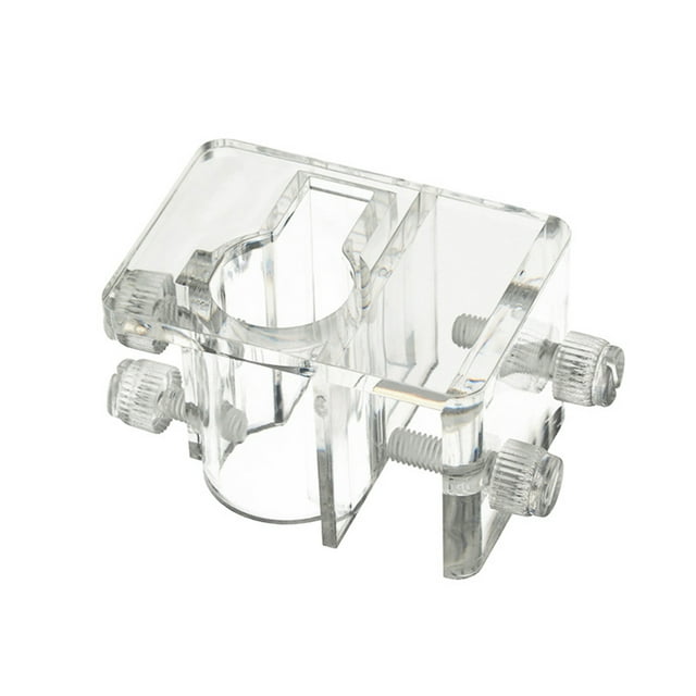 Aquarium Lily Pipe Acrylic Fixture Bracket fix holder; Inflow outflow for Fix 13mm 17mm Inflow Outflow Water Hose Fix Holder