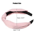 thumbnail image 2 of Unique Bargains Silk Knotted Headband Hairband for Women Pink 1.2 Inch Wide 1 Pcs, 2 of 7