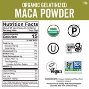 Viva Naturals Organic Gelatinized Maca Powder, 1 lb
