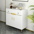 thumbnail image 4 of DEXTRUS Modern Sideboard Buffet Cabinet with Shelves, Kitchen Storage Cabinet, White, 4 of 12