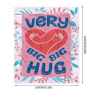 Dédouanement des couvertures pondérées ! Couverture décorative de la Saint Valentin Air Conditionnement Blank Jet Blanket Valentine Day Decorations 1X couverture