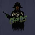 thumbnail image 2 of Women's Peter Pan & Wendy Captain Hook Captain of Chaos  Graphic Tee Navy Blue Large, 2 of 4