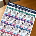 thumbnail image 5 of Tai Chi Chair Workout Chart 2 Pack, Seated Exercise Poster for Seniors Beginners, 10x8 Inch Printable Fitness Wall Art for Balance Flexibility Strength, Unframed, 5 of 10