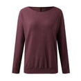 thumbnail image 4 of SHITINN Womens Long Batwing Sleeve Boat Neck Tunic Tops 2023 Fall Baggy Slouchy Pullover Sweaters Womens Short Sleeve Shirts Fashion Clothing Tops for Women, 4 of 4