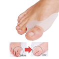 thumbnail image 5 of CHAO 60 pares de separadores de silicona para el cuidado de los pies, correctores de juanetes, almohadillas ortopédicas para hallux valgus, color azul, 5 of 5