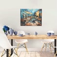 thumbnail image 5 of Logiee Whimsical Cats Night Cafe Print Canvas Wall Art ,Art Poster,Canvas Decorative Picture,Decor Wall Pictures for Living Room Bedroom Bathroom,Ready to Hang, 5 of 6