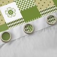 thumbnail image 4 of jejeloiu Modern Geometric Plaid Blackout Curtains Set of 2 (52x84 Each),Retro Rhombus Pattern Window Curtains,Green Polka Dots Curtains and Drapes For Girls Boys,Super Cozy Room Decor, 4 of 6
