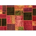 thumbnail image 1 of Ahgly Company Indoor Rectangle Patchwork Orange Transitional Area Rugs, 2' x 5', 1 of 4