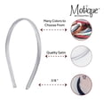 thumbnail image 4 of Motique Accessories Thin Headbands for Women Solid Satin 4 Pack, 4 of 5