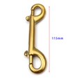 thumbnail image 2 of Double-End Diving Hook Snap 316 Stainless Steel Scuba Diving Buckle for BCD, 2 of 6