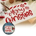 thumbnail image 2 of Red Christmas Candy Placemats White Cute Candy Canes Table Mat Linen Burlap Washable Double Heat Insulation for Dining Table Kitchen Table, 2 of 6