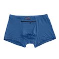 thumbnail image 2 of zeranth Men Underpants Plus Size High Elasticity Seamless Pocket Solid Color Soft Breathable Stretchy Waist Quick Dry No Constraint Mid Waist Men Boxers Underwear, 2 of 7