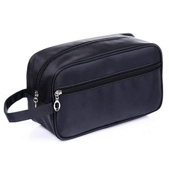 Toiletry Bag for Men, FITDON Portable Travel Wash Bag Waterproof Shaving Bag Gym Shower Bathroom Bag Dopp Kit, Black
