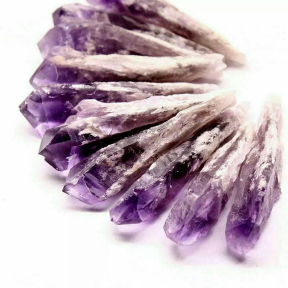 K-KED 10Pcs Natural Quartz Amethyst Crystal Cluster Druzy Energy Chakra Specimen Decor
