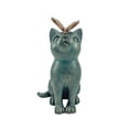 thumbnail image 1 of Estatua de gato Zulema decoración de jardín Resina con mariposa, 1 of 6