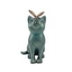 thumbnail image 1 of Estatua de gato Zulema decoración de jardín Resina con mariposa, 1 of 6