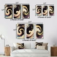thumbnail image 4 of Designart "Swirl in Purple, Gold, and Blue I" Modern Wall Art Set Of 3 - Abstract Spirals Purple Canvas Set For Living Room Decor, 4 of 6