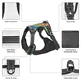 thumbnail image 6 of Fotbe Peacock Feathers And Flowers Pattern Dog Harness, No-Pull Pet Harness with 2 Leash Clips, Adjustable Soft Padded Dog Vest with Easy Control Handle for Large Dogs-X-Large, 6 of 6