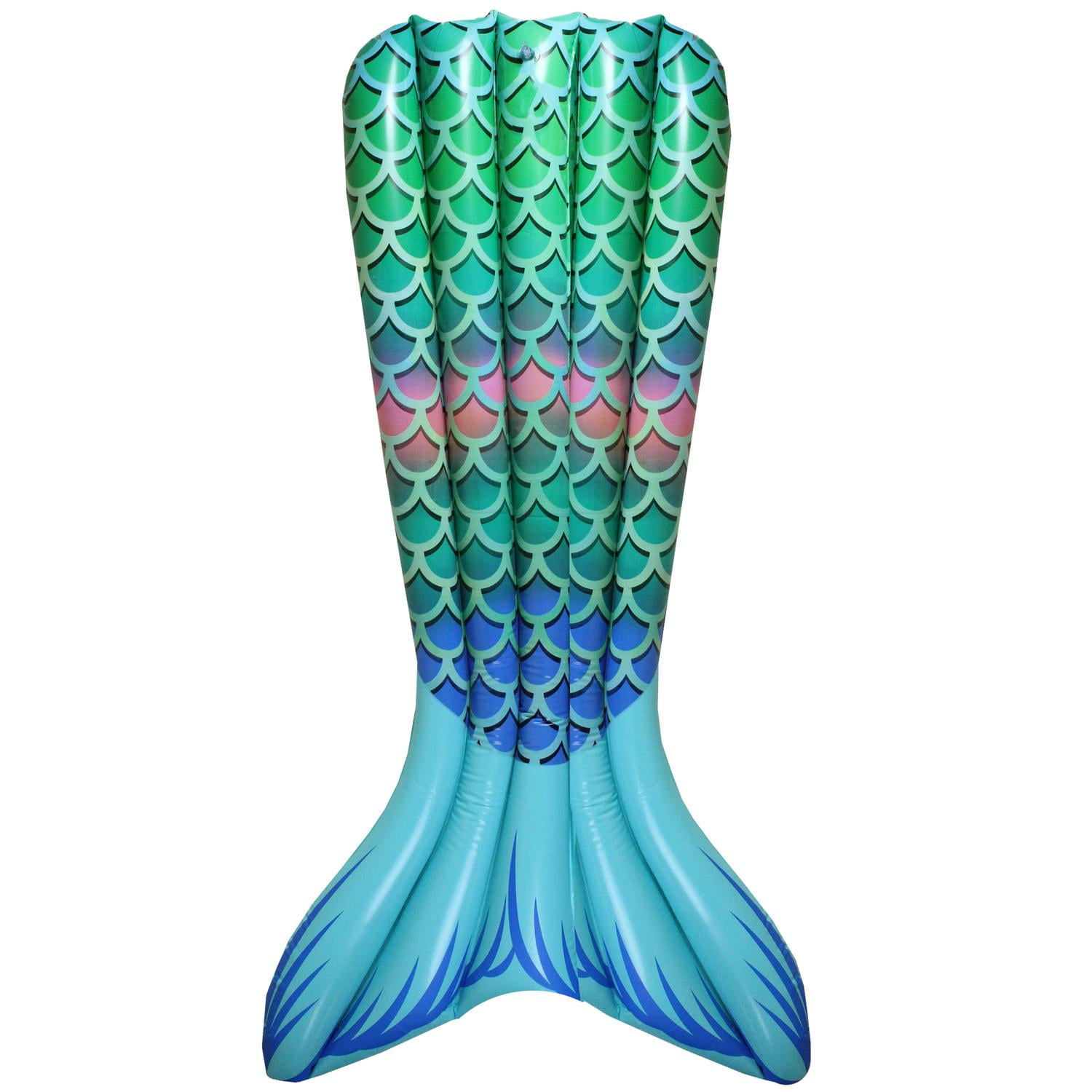 70.5" Inflatable Blue and Green Decorative Swimming Pool ...