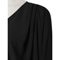 thumbnail image 3 of A2Y Women's Loose Fit Lightweight Open Front Woven Chiffon Cardigan Black XL, 3 of 5