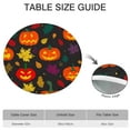 thumbnail image 6 of Halloween Elastic Edge Tablecloth Pumpkin Design - 52 Inch Round Fitted Cover for Kitchen Dining Party, 6 of 6
