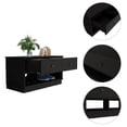 thumbnail image 4 of TUHOME Hamilton Storage Bench  Engineered Wood Entryway Benches in  Black, 4 of 7