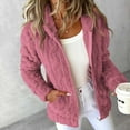 thumbnail image 6 of GigrtiJin Winter Fleece Hooded Jackets for Women Fuzzy Warm Casual Cardigan Coat Full Zip up Outerwear with Pockets, 6 of 9