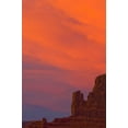 thumbnail image 2 of Rotenberg, Nancy 23x32 Gold Ornate Wood Framed with Double Matting Museum Art Print Titled - UT, Monument Valley Landscape at sunset, 2 of 4