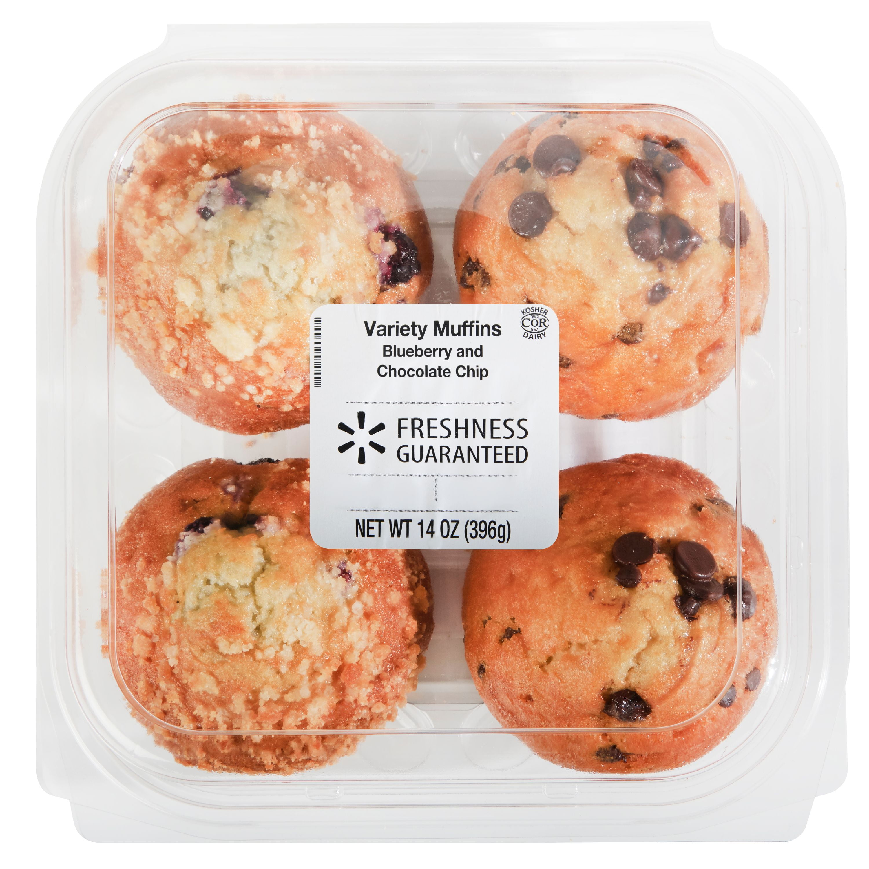 Freshness Guaranteed Blueberry & Chocolate Chip Muffin Variety Pack, 14