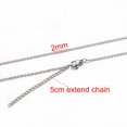 thumbnail image 1 of AHKNORMAILCUI 5 Pcs/lot Chaîne en Acier Inoxydable 1 1.5 2mm Rolo Collier Chaîne en Or 40 45 50 60CM Long Collier Fermoir Homard, 1 of 5