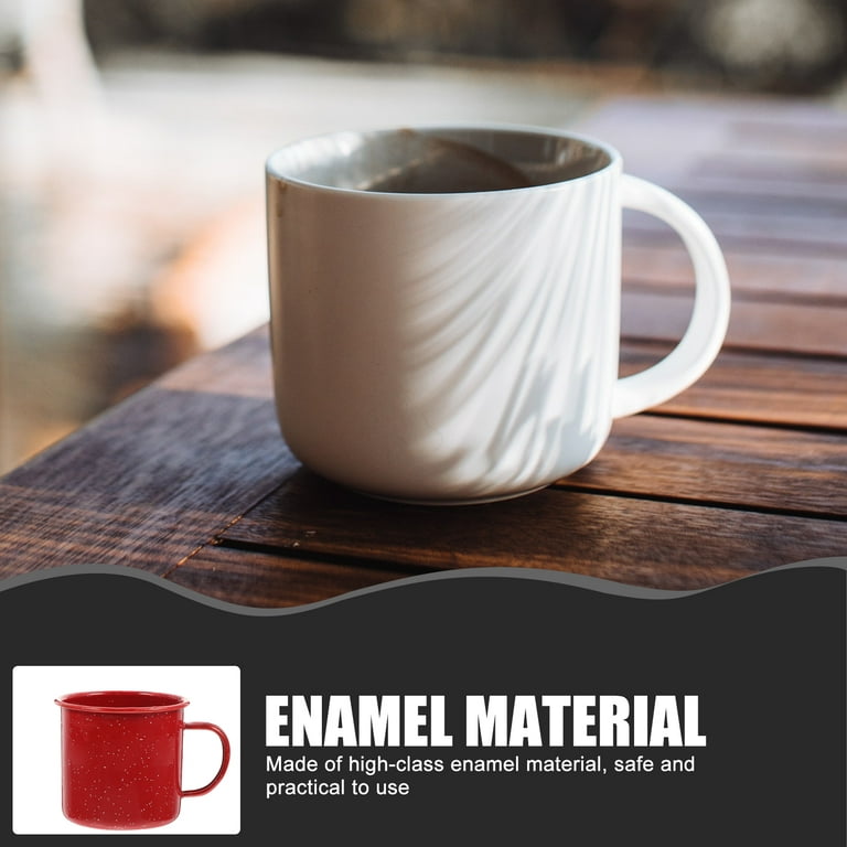 12oz Enamel Camping Mug for Coffee, Tea, Hot Cocoa, or Cereal - Raccoo – My  Urban Backyard