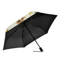 thumbnail image 2 of FORMRS Travel Umbrella Folding Auto Open Close Windproof Rain UV Protection, Floral Cow, 2 of 8