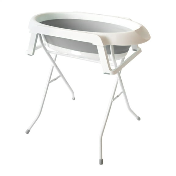 Tohu 2 in 1 Dog Bath Tub Dog Washing Station for Bathing and Grooming, Elevated Collapsible Foldable Portable Shower Bathtub for Small Dogs Cats Pet, Indoor and Outdoor