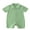 Green, variant on Suealasg Newborn Baby Boys Girls Cotton Linen Jumpsuit Lapel Short Sleeve Button Up Romper Newborn Summer One Piece Bodysuit