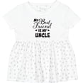 thumbnail image 3 of Inktastic My Best Friend is My Uncle with Hearts Girls Baby Dress, 3 of 5