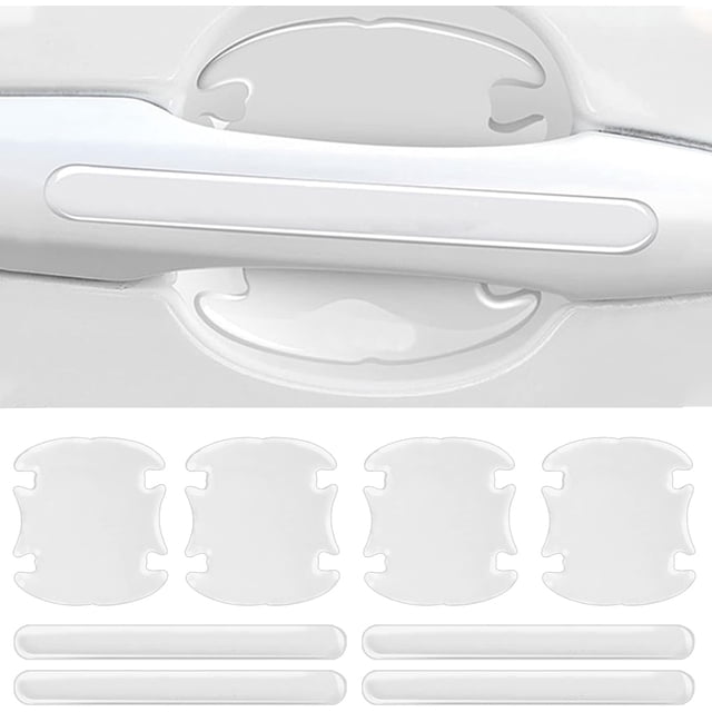8 Pcs Clear Car Door Handle Protector,Scratch-Proof Door Handles Paint Protection Film, Car Voiture Accessories for Women Men