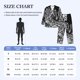 thumbnail image 4 of Fotbe Gothic Skull Floral Art Pijama de Hombre con Estampado de Manga Larga, Conjunto de 2 Piezas, Ropa de Dormir Suave y Cómoda con Bolsillos-X-Large, 4 of 7