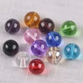 thumbnail image 3 of EOEMY Round Glossy 6mm 8mm 10mm 12mm 14mm Crystal Glass Loose Beads For Jewelry Making-Lake Blue-14mm (10Pcs), 3 of 9