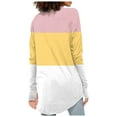 thumbnail image 4 of Womens T Shirts Long Sleeve Top Round Neck Basic Fashion Printed Tshir Thumbhole Tunic Tshirts, 4 of 5