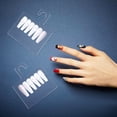 thumbnail image 6 of 1 Set Transparent Acrylic Nail Art Display Boards False Nail Sample Display Stand with 10Pcs Hanging Hooks Clear Finish Product: 10.7x19x6.5cm, 6 of 8
